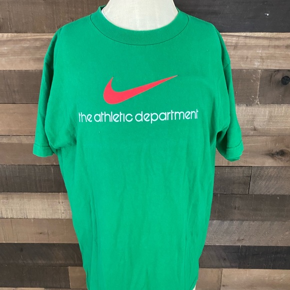 Nike Other - Nike athletic department‎ green Spellout shirt